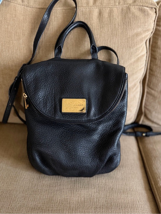 Marc Jacobs Handbags - Marc Jacobs Black Leather Mini Backpack